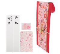 MOTHNUR Sobres Rojos de Boda Japoneses Elegantes de Papel para Dinero Paquete Decorativo con Lazo para Regalos de Novios para Eventos Festivos