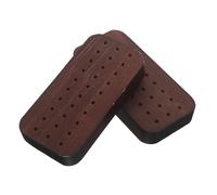 MOTHNUR Soporte de Madera Nogal para Brocas de Uñas 30 Orificios 2 Piezas Organizador Compacto Estuche de Almacenamiento para Herramientas de Manicura Uso Profesional y Doméstico