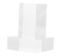 MOTHNUR Soportes De Exhibición Acrílicos Cuadrados 5x5cm Grosor 1.8cm Transparente Material Acrílico Rígido para Joyas, Figuras Coleccionables y Decoración Escritorio, Pack 2 Piezas