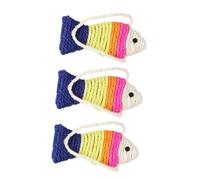 MOTHNUR Tabla Rascadora para Gatos 3 Piezas Cuerda De Sisal Pequeño Tamaño Color Aleatorio Juguete Práctico para Entretener y Proteger Muebles En Casa