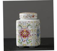 MOTHNUR Tarro Vintage para Té Suelto Recipiente Hermético de Porcelana para Almacenamiento Doméstico Conservador Multiusos para Frutas Secas y Granos Diseño Azul y Blanco Antiguo