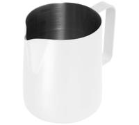 MOTHNUR Taza Espumadora de Leche de Acero Inoxidable Jarra para Espumar Leche Blanca 350 Ml Boquilla Inclinada Antigoteo para Café Latte y Espresso Uso Doméstico y Profesional