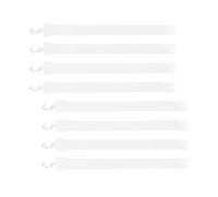 MOTHNUR Tira de Exhibición de Mercancía 50 Cm 8 Ganchos de Hierro en Forma de S, Percha Colgante para Supermercados y Tiendas, Organizador Compacto para Exhibidores Minoristas