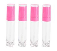 MOTHNUR Tubos Vacíos de Brillo de Labios 4 Piezas 8 Ml Pequeño Plástico Transparente para DIY Mujeres Uso Diario Cosmético Portátil