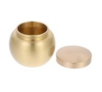 MOTHNUR Urna Pequeña para Cenizas de Cobre Contenedor Cinerario Sellado Mini Urna Redonda Multiusos para Mascotas y Humanos Resistente al Desgaste Adecuado para Almacenamiento y