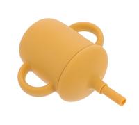 MOTHNUR Vaso de Silicona para Pajita y Asas Cómodas Taza de Entrenamiento Portátil para Bebés y Diseño Atractivo para Facilitar la Transición y Fomentar Independencia