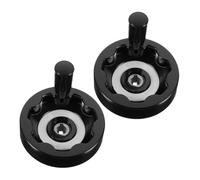 MOTHNUR Volante Manivela de Baquelita Plegable Negro 12X100 MM Ranura 4 Accesorio para Torno y Fresadora Herramienta de Máquina para Uso Industrial