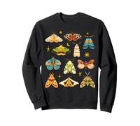 Moths Stars Whimsigoth Cottagecore Grunge Butterfly Graphic Sudadera