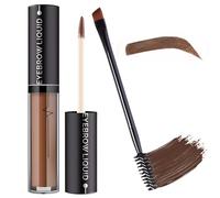 MOTIBACK Crema colorante para cejas con cepillo en espiral, tinta resistente al agua y a las manchas, color marrón natural para cejas voluminosas y definidas, fácil de aplicar, larga duración con