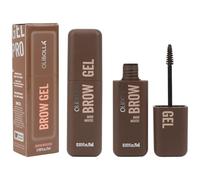 MOTIBACK Gel de cejas 3D con color, resistente al agua y de larga duración hasta 48 H, volumen y definición, con cepillo de precisión, 30 g, marrón claro, para cejas naturales y voluminosas