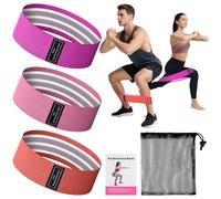 MOTIBACK Juego de 3 bandas de resistencia, bandas de resistencia, bandas de resistencia, bandas de resistencia para entrenamiento de fuerza, construcción muscular, entrenamiento de piernas, bandas de