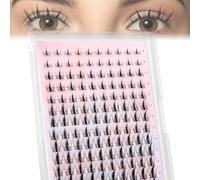 MOTIBACK Juego de extensiones de pestañas - 140 unidades DIY Lash Extension Set con 9 - 18 mm para mujer | Pestañas artificiales autoadhesivas con pegamento para pestañas, pinzas de precisión