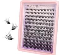 MOTIBACK Juego de extensiones de pestañas - 240 unidades DIY Lash Extension Set con 10-18 mm para mujer | Pestañas artificiales autoadhesivas con pegamento para pestañas, pinzas de precisión