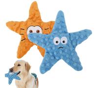 MOTIBACK Juguete para perros, 2 unidades, diseño de estrella de mar, juguete interactivo para perros, para uso diario y juego, ideal para cachorros y perros pequeños, regalo para perros
