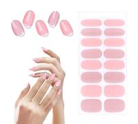 MOTIBACK Lámina para uñas, esmalte de uñas autoadhesivo, película de gel natural, color rosa brillante, diseño de uñas de moda, adecuado para mujeres y niñas