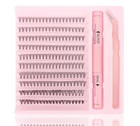 MOTIBACK Pestañas postizas, pestañas falsas, pestañas artificiales, extensiones de pestañas DIY para un aspecto natural, uso diario y citas, ideal para principiantes de maquillaje, 20D