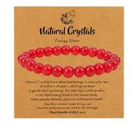 MOTIBACK Pulsera antiansiedad para mujeres y hombres, pulsera de piedras preciosas naturales para aliviar el estrés, calmar y concentrarse, pulsera elástica de atención plena, regalo para la salud