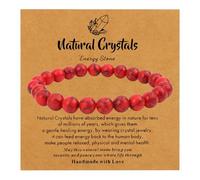 MOTIBACK Pulsera antiansiedad para mujeres y hombres, pulsera de piedras preciosas naturales para aliviar el estrés, calmar y concentrarse, pulsera elástica de atención plena, regalo para la salud