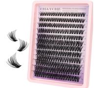 MOTIBACK Set de extensiones de pestañas - 240 unidades DIY Lash Extension Set con 10-18 mm para mujer | Pestañas artificiales autoadhesivas con pegamento para pestañas, pinzas de precisión, aplicador