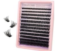 MOTIBACK Set de extensiones de pestañas - 240 unidades DIY Lash Extension Set con 10-18 mm para mujer | Pestañas artificiales autoadhesivas con pegamento para pestañas, pinzas de precisión, aplicador