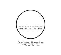 Motic Placa con escala (14 mm en 70 tramos), (Ø25 mm)