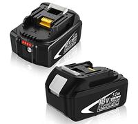 Moticett 2 pcs 18V Batería Repuesto para Makita Batería 18V 5.0Ah Compatible para Makita BL1860B BL1860 BL1850B BL1850 BL1840B BL1830B BL1830 BL1820 BL1815 BL1825 BL1835 BL1845 con Indicador LED