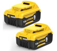 Moticett 2 Piezas 5000mAh Batería Recambio para Dewalt Batería 18V 5.0Ah para Dewalt 18V DCB204 DCB201 DCB200 DCB184 DCB182 DCB181DCB180 con LED Indicador