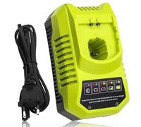 Moticett 2 x 18 V 5.5 Ah Batterie pour Ryobi +9,6 V-18 V 3 A Chargeur Compatible pour Ryobi 18V RB18L50 RB18L40 RB18L25 P108 P107 P122 P104 P105 P102 P103 (Verde Oscuro)