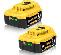 Moticett Batería de repuesto para herramientas eléctricas Dewalt DCB184 DCB183 DCB184B-XJ DCB183-XJ DCB182 DCB182-XJ DCB182-XJ DCB181 DCB181-XJ DCB185-XE (2 unidades, 18 V, 5000 mAh)
