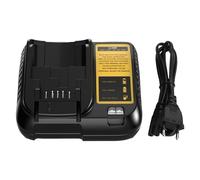 Moticett Cargador para Dewalt DCB107 3A, Cargador de batería de Repuesto para Dewalt 10,8-20 V, con indicador LED