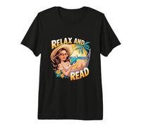 Motif de Playa con un Buen Dicho de Verano Camiseta Premium