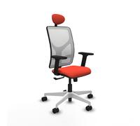 Motilla sincro malla blanca bali naranja oscuro brazos 2d base blanca