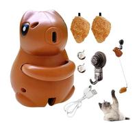 Motion-activated Cat Toy | Electric String Toy For Cats | Cat Entertainment Toy | Interactive Cat Teaser | Automatic Cat Toy Interactive Smart Lift Design ABS For Indoor, Home Use, Family, Friends