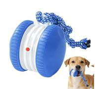 Motion Activated Dog Ball - 9.8x8x8cm PP Nylon Automatic Rolling Interactive Toy, Rope Included | Engaging Pet Entertainment Supporting Indoor Outdoor Play Training Climbing Scratching Exercise