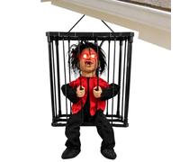 Motion Activated Halloween Decor - Animated Screaming Boy with Light Up