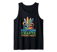 Motion Crafts Cuentos visuales Animación Dibujar Boceto Animar Camiseta sin Mangas