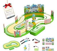 Motion-Sensing Racing Game,Pretend Play Parent-Child Interaction Toy,Two-Player Battles Game for Ages 3 -10Up for Boys and Girls for Children's Parties,Schools and Family Entertainment (Green-A)