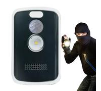 Motion Sensor Alarm - Home Security System - Detector Burglar Alarm - Pir Human Body Sensor with 125db Siren Flashing Light Compact Design Battery Powered Setup, for Camping, Factory, Home Security