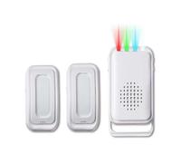 Motion Sensor Detector Doorbell for Commercial Store Entry Alarm, Welcome Buzzer Monitor, Doorbell Alarm for Home Seniors, LED Indicator and Vibration