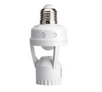 Motion Sensor Light Socket Outdoor - Intelligent Radar Adapter For Automatic Lighting | ABS Material With E27 Screw Base, Smart Bulb Outlet Controller For Porch Garage Basement Hallway