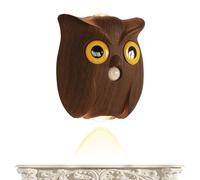Motion Sensor Wall Light | Adaptable Lighting Owl Shape Magnetic Lamp - 3 LED Colors Battery Powered Wall Animal Night Light | For Living Room, Stair, Indoor, Kitchen, Porch, Bedroom, Patio, Garage