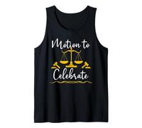 Motion to Celebrate Lawyer Graduation Law Future Attorney Camiseta sin Mangas