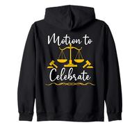 Motion to Celebrate Lawyer Graduation Law Future Attorney Sudadera con Capucha