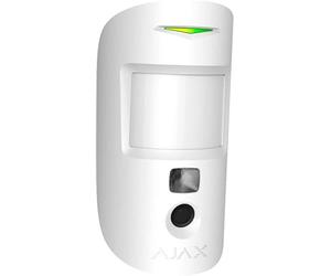 MotionCam - Detector PIR con cámara integrada, interior, Pet Immune, alcance hasta 12 m, compatible con Hub-2, blanco