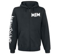 Motionless In White Logo Hombre Capucha con Cremallera Negro 70% algodón, 30% poliéster Regular