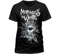 Motionless in White T Shirt Funny Cotton Tee Vintage Gift for Men, Negro , M