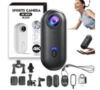 Motiontrail - Nexo25 Camera, Thumb Cameras, with 4k/1080p, 120° Wide-Angle, Waterproof Case, High-Res, Magnetic Mounting, 360° Rotation, for Sports, Diving, Travel, Cycling (Black,standard,1080p)