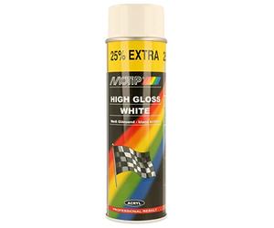 Motip m04001 Spray de pintura de aerosol, Blanco (High Gloss White), 500 ml