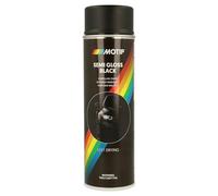 Motip m04001 Spray de pintura de aerosol, Negro (Semi Gloss Black) , 500 ml