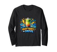 Motivación de Alta energía Power Drive Diseño Gráfico Manga Larga